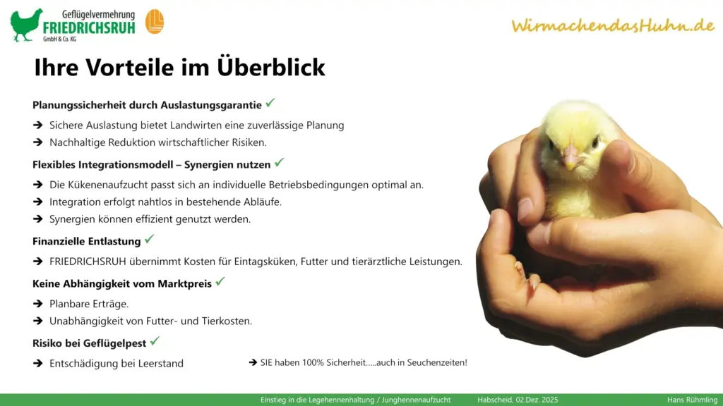 Foto: Informationsveranstaltung zur Junghennenaufzucht 2025 (© Friedrichsruh)